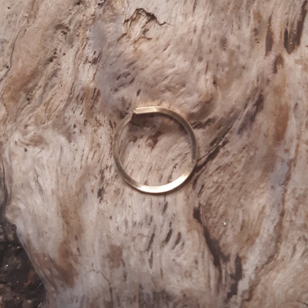 Gold septum tragus helix ring